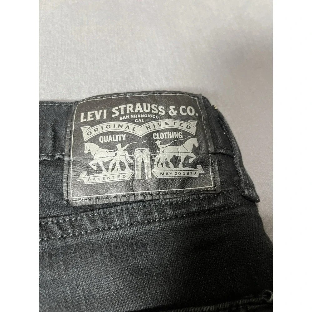 Levi's Mens Denim Shorts W29 Black Cotton